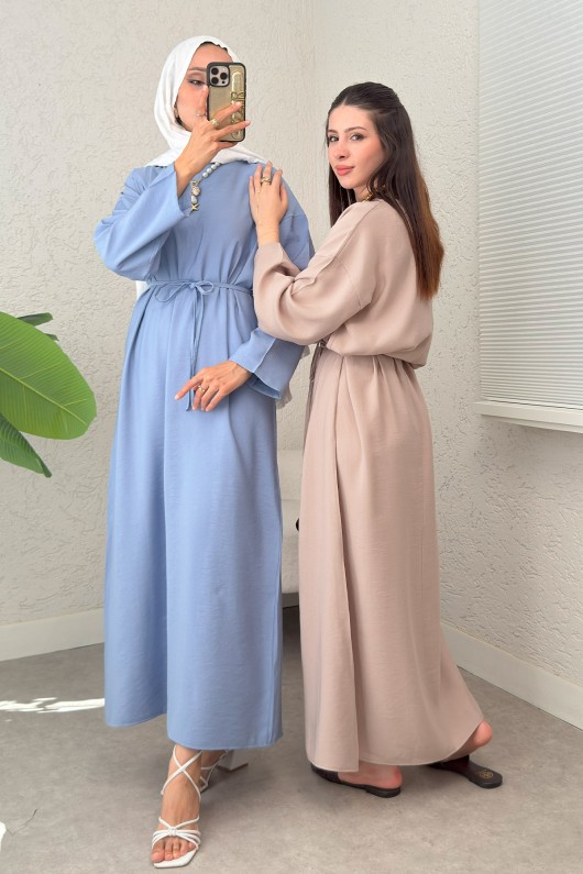 Sultan Basic Elbise 0001 - BEJ Sultan Basic Elbise 0001 - BEJ