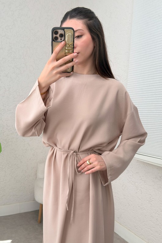 Sultan Basic Elbise 0001 - BEJ Sultan Basic Elbise 0001 - BEJ