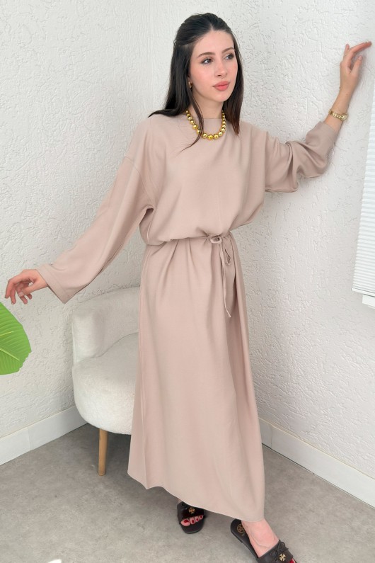 Sultan Basic Elbise 0001 - BEJ Sultan Basic Elbise 0001 - BEJ