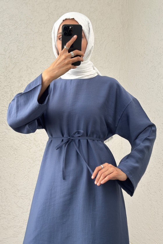Sultan Basic Elbise 0001 - İNDİGO