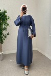 Sultan Basic Elbise 0001 - İNDİGO Sultan Basic Elbise 0001 - İNDİGO
