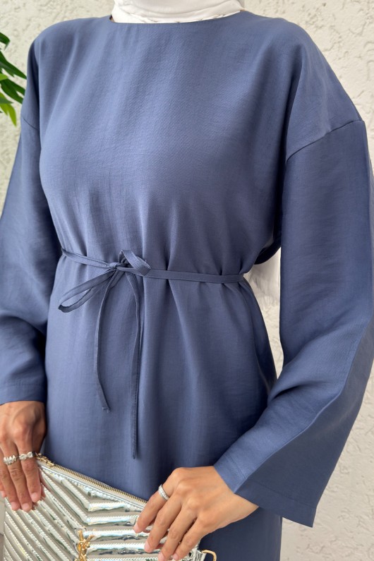 Sultan Basic Elbise 0001 - İNDİGO Sultan Basic Elbise 0001 - İNDİGO