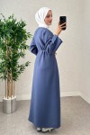 Sultan Basic Elbise 0001 - İNDİGO Sultan Basic Elbise 0001 - İNDİGO