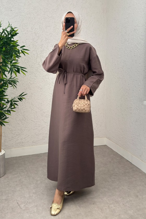 Sultan Basic Elbise 0001 - KESTANE