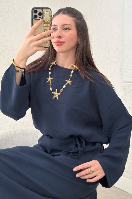 Sultan Basic Elbise 0001 - LACİVERT