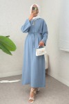 Sultan Basic Elbise 0001 - MAVİ