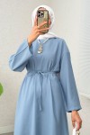 Sultan Basic Elbise 0001 - MAVİ