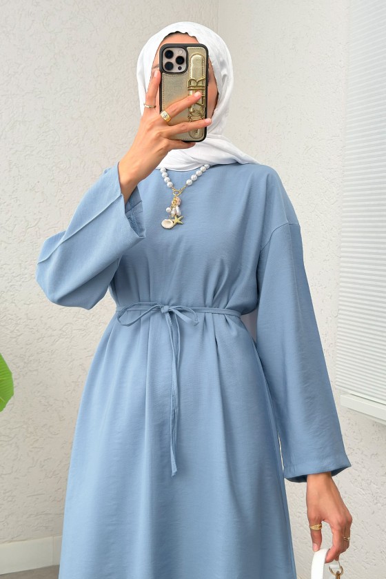 Sultan Basic Elbise 0001 - MAVİ