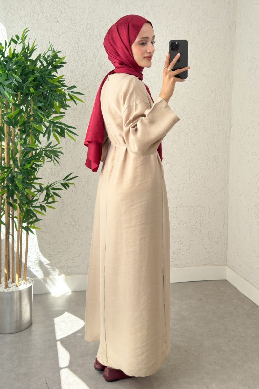 Sultan Basic Elbise 0001 - TAŞ RENGİ