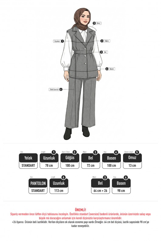 Büzgü Formlu Triko Pantolon Takım 00021 - LACİVERT