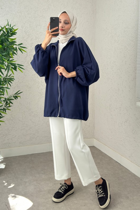 Yarasa Kol Salaş Kap 0008 - LACİVERT Yarasa Kol Salaş Kap 0008 - LACİVERT