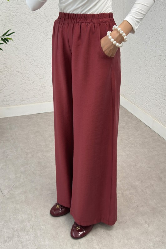 Boru Paça Pantolon 0012 - BORDO Boru Paça Pantolon 0012 - BORDO