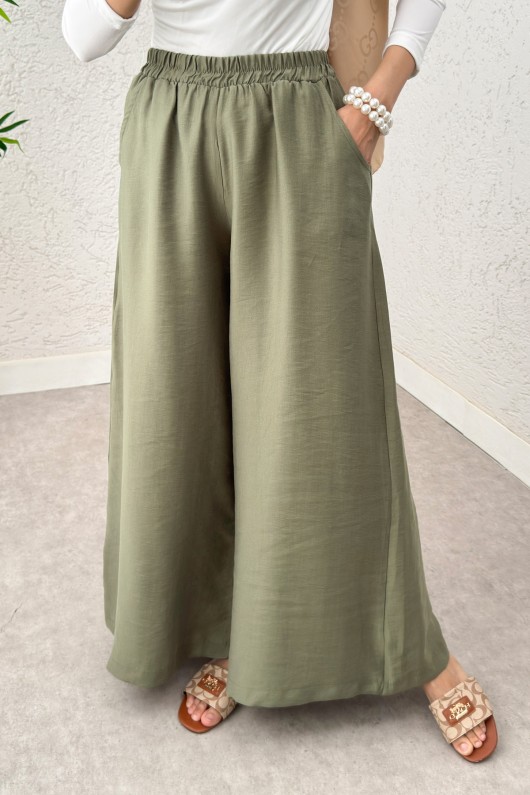 Boru Paça Pantolon 0012 - HAKİ Boru Paça Pantolon 0012 - HAKİ