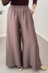 Boru Paça Pantolon 0012 - KAHVERENGİ Boru Paça Pantolon 0012 - KAHVERENGİ