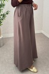 Boru Paça Pantolon 0012 - KAHVERENGİ Boru Paça Pantolon 0012 - KAHVERENGİ