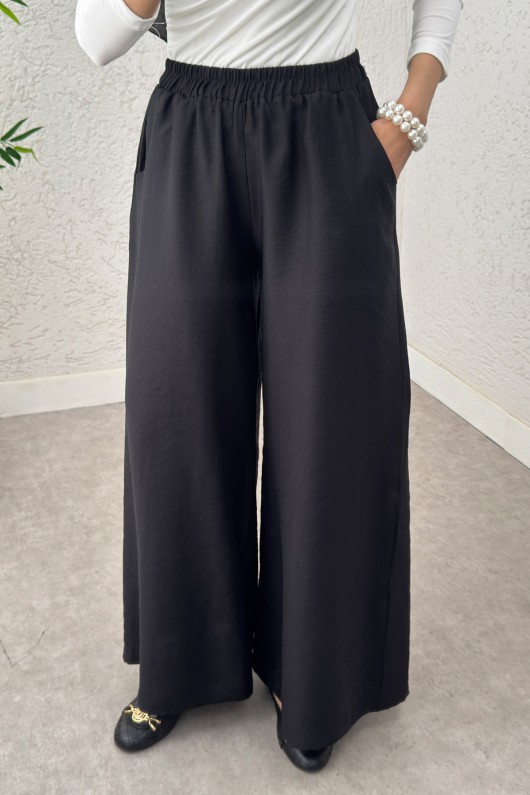 Boru Paça Pantolon 0012 - SİYAH Boru Paça Pantolon 0012 - SİYAH