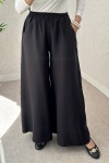 Boru Paça Pantolon 0012 - SİYAH Boru Paça Pantolon 0012 - SİYAH