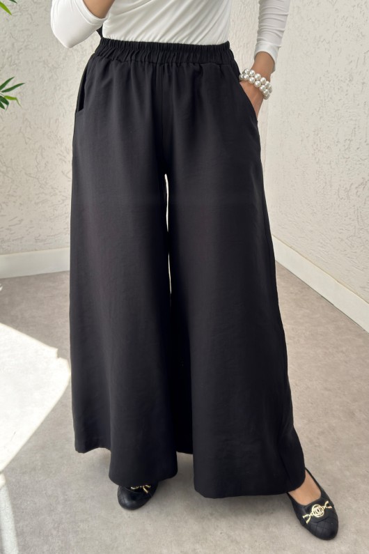 Boru Paça Pantolon 0012 - SİYAH Boru Paça Pantolon 0012 - SİYAH