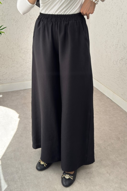 Boru Paça Pantolon 0012 - SİYAH Boru Paça Pantolon 0012 - SİYAH