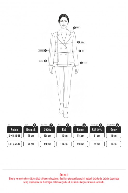 Kaşe Cepli Bisiklet Yaka Ceket 0017 - KIRMIZI