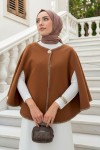 Tek Düğmeli Kaşe Panço 0018 - TABA Tek Düğmeli Kaşe Panço 0018 - TABA