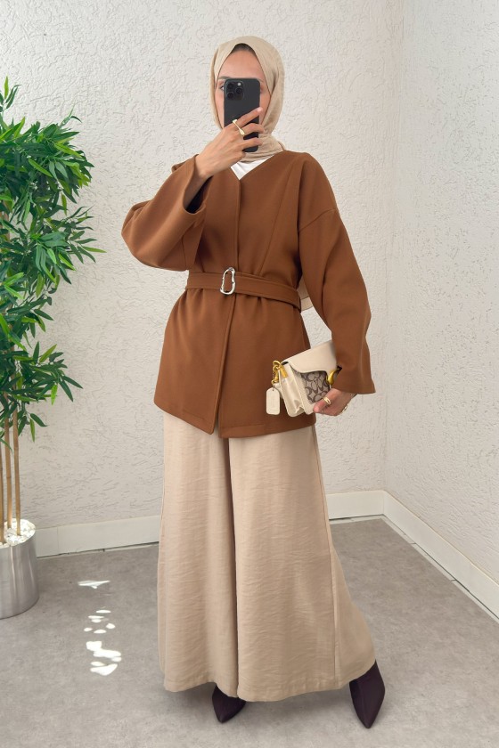 Premium Kaşe Kaban 0019 - TABA