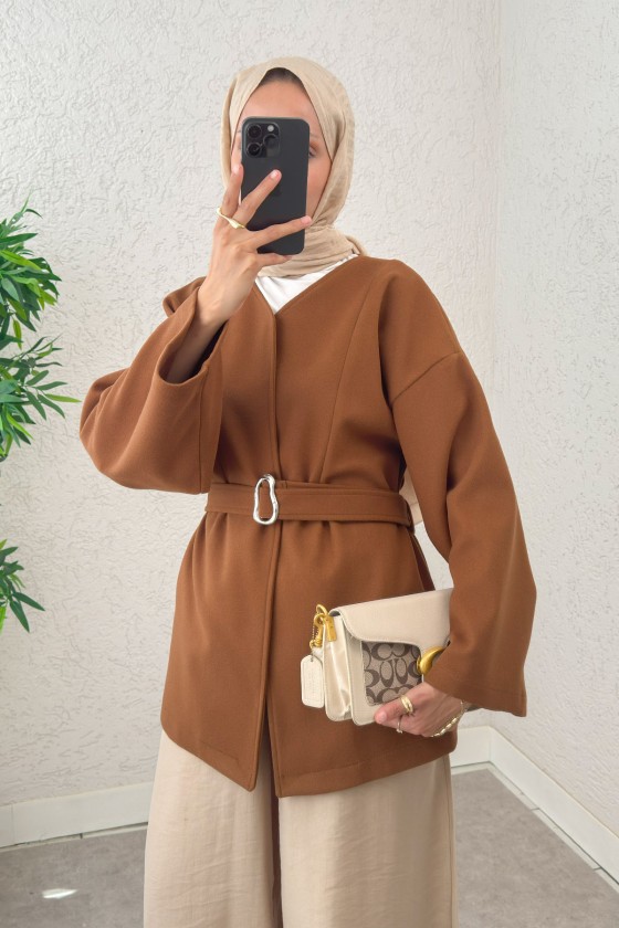 Premium Kaşe Kaban 0019 - TABA