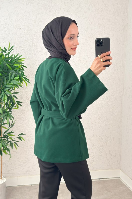 Premium Kaşe Kaban 0019 - ZÜMRÜT YEŞİLİ Premium Kaşe Kaban 0019 - ZÜMRÜT YEŞİLİ