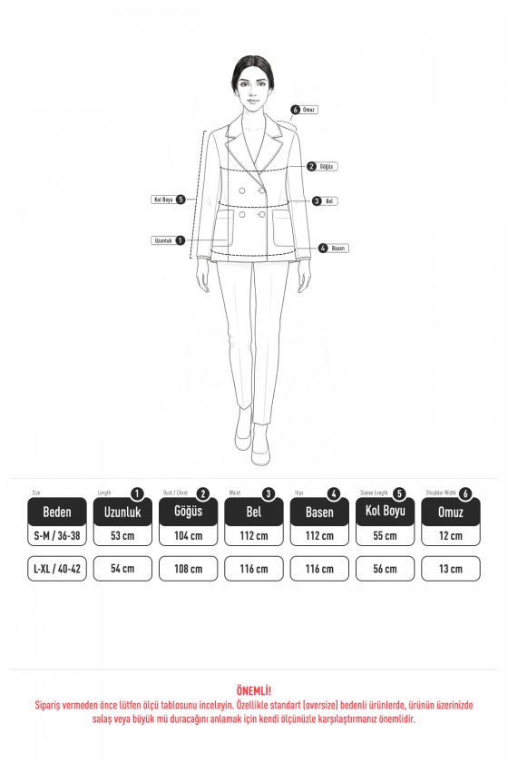 Toka Detaylı Peluş Ceket 0020 - BEJ