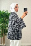 Pötikare Püsküllü Kimono 0021 - KOYU LACİVERT