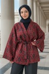 Otantik Desen Kimono 0022 - BORDO