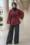 Otantik Desen Kimono 0022 - BORDO
