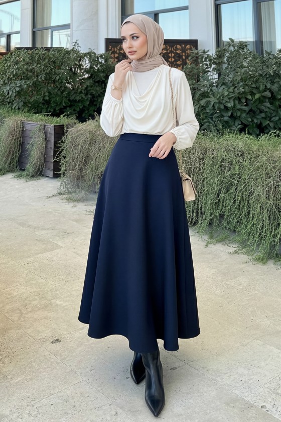 Scuba Kloş Etek 0023 - LACİVERT