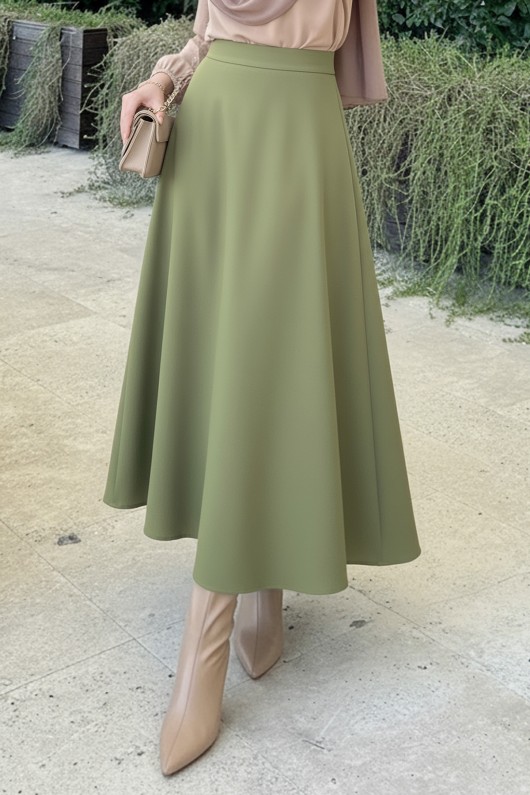 Scuba Kloş Etek 0023 - AÇIK HAKİ