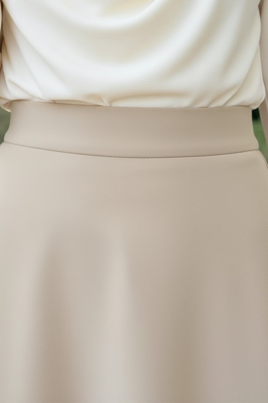 Scuba Kloş Etek 0023 - BEJ