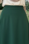 Scuba Kloş Etek 0023 - ZÜMRÜT YEŞİLİ