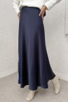 A Kesim Saten Etek 0031 - LACİVERT A Kesim Saten Etek 0031 - LACİVERT
