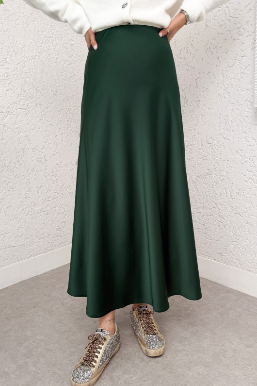 A Kesim Saten Etek 0031 - ZÜMRÜT YEŞİLİ A Kesim Saten Etek 0031 - ZÜMRÜT YEŞİLİ
