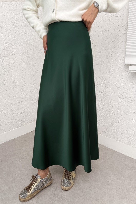 A Kesim Saten Etek 0031 - ZÜMRÜT YEŞİLİ A Kesim Saten Etek 0031 - ZÜMRÜT YEŞİLİ