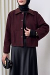 Kanguru Cepli Ceket 0034 - BORDO