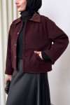 Kanguru Cepli Ceket 0034 - BORDO