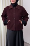 Kanguru Cepli Ceket 0034 - BORDO