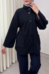 Hakim Yaka Kaşe Ceket 0035 - LACİVERT