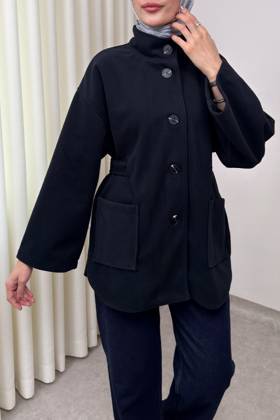 Hakim Yaka Kaşe Ceket 0035 - LACİVERT