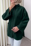 Hakim Yaka Kaşe Ceket 0035 - ZÜMRÜT YEŞİLİ