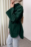 Hakim Yaka Kaşe Ceket 0035 - ZÜMRÜT YEŞİLİ