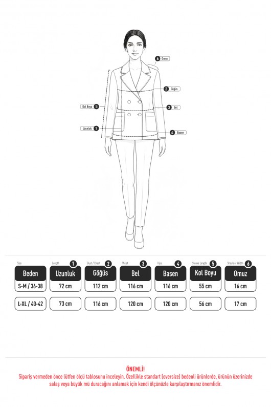 V Yaka Kaşe Ceket 0041 - SİYAH V Yaka Kaşe Ceket 0041 - SİYAH