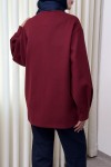 V Yaka Kaşe Ceket 0041 - BORDO V Yaka Kaşe Ceket 0041 - BORDO