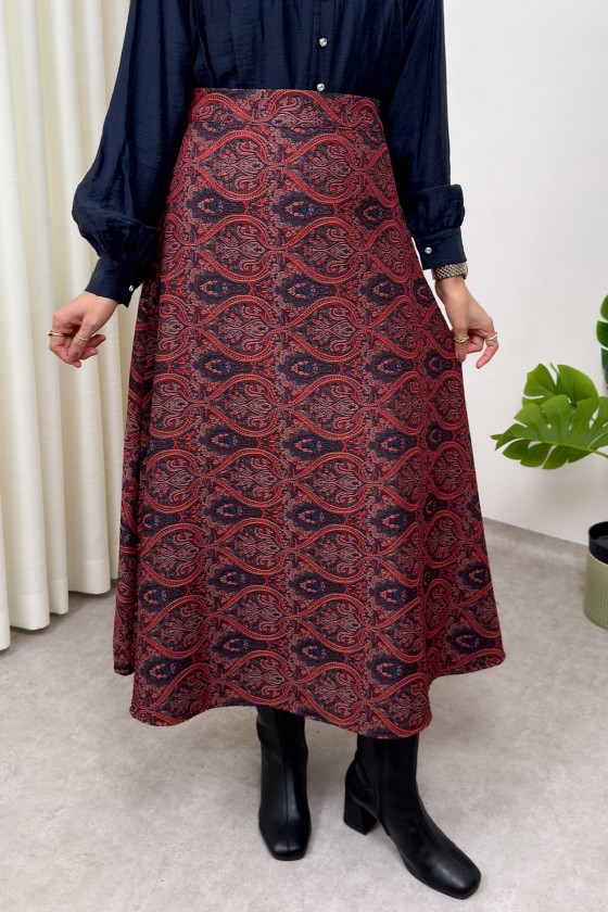 Otantik Desen Etek 0044 - BORDO