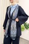 Kemerli Kimono Takım 0047 - LACİVERT